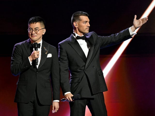 Bowen Yang and Matt Rogers host the 2025 Las Culturistas Culture Awards.