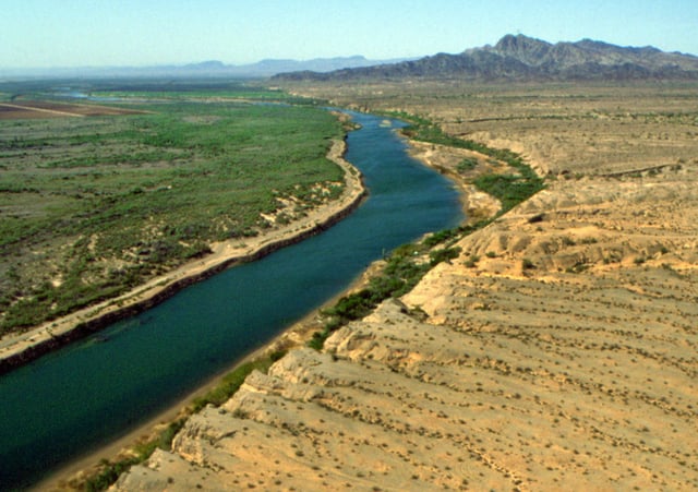 The Colorado River, bordering Arizona and California, is shown in this undated file photo. Two men, one from the Bay Area, drowned in the river over the weekend. 