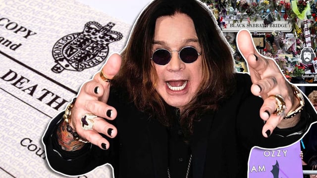 Ozzy Osbourne murió de un infarto tras años de problemas de salud, reveló su acta de defunción. / Foto: Especial