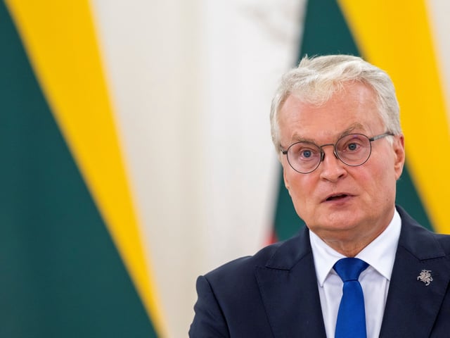El presidente de Lituania, Gitanas Nauseda. Foto AP / Mindaugas Kulbis