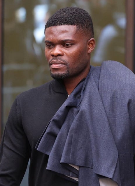 El futbolista Thomas Partey, ayer, en el juzgado en Londres. | EFE/NEIL HALL
