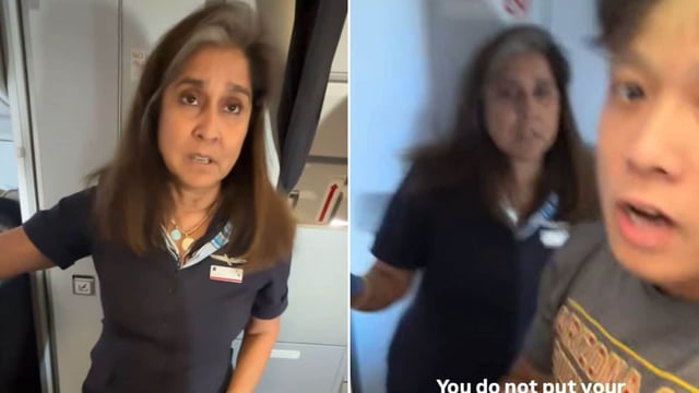 An American Airlines passenger was allegedly caught vaping in the bathroom by a flight attendant 