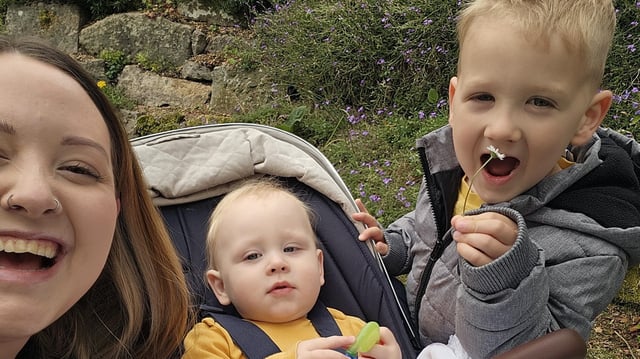 Alannah-Jayne Simpson and her two boys. Image: Supplied