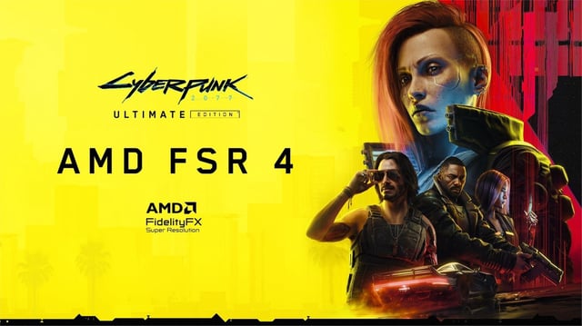 An image about AMD FSR 4 support finally arrives in Cyberpunk 2077