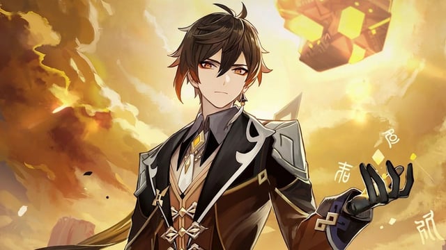 Zhongli using his ultimate