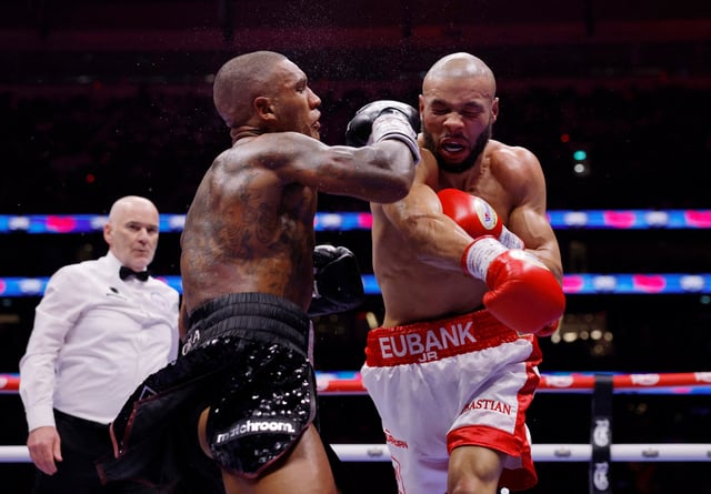 Boxing - Chris Eubank Jr v Conor Benn - Tottenham Hotspur Stadium, London, Britain - April 26, 2025 Conor Benn in action with Chris Eubank Jr during their middleweight fight Action Images via Reuters/Andrew Couldridge/ File Photo