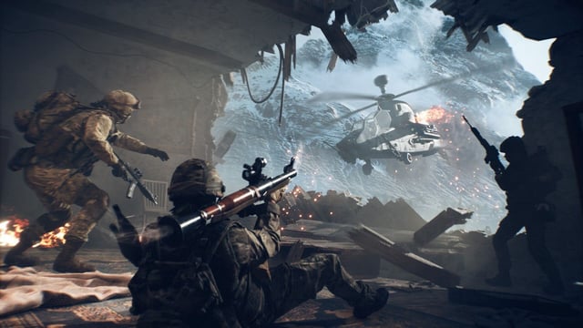 Battlefield 6 player shooting down helicopter