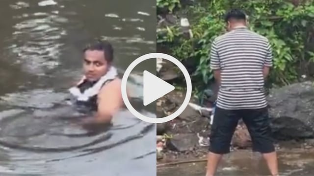 &#39;Yuck! Disgusting&#39;: Viral Video From Lonavala&#39;s Bushi Dam Shows Man Enjoying In Same Stream Where Another Is Urinating; Netizens Slam