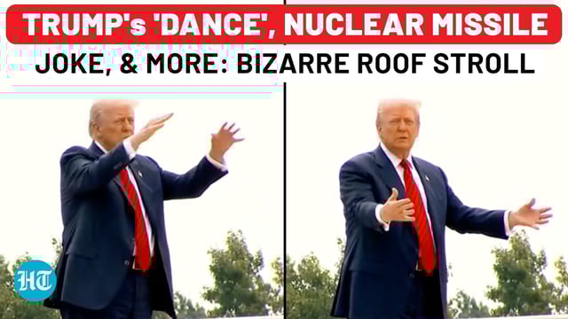 Donald Trump shocked the world by strolling atop the White House roof, joking with reporters and inspecting the site for a $200 million self-funded ballroom. 