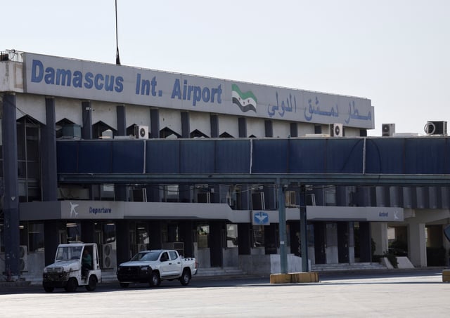 A general view shows the main entrance of Damascus International Airport in Damascus, Syria, June 30, 2025. REUTERS/Stringer/File Photo