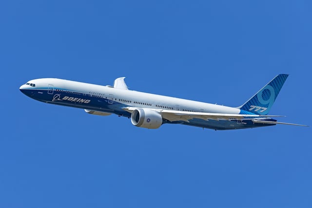 A Boeing 777X test aircraft (Photo: AirlineGeeks | William Derrickson)