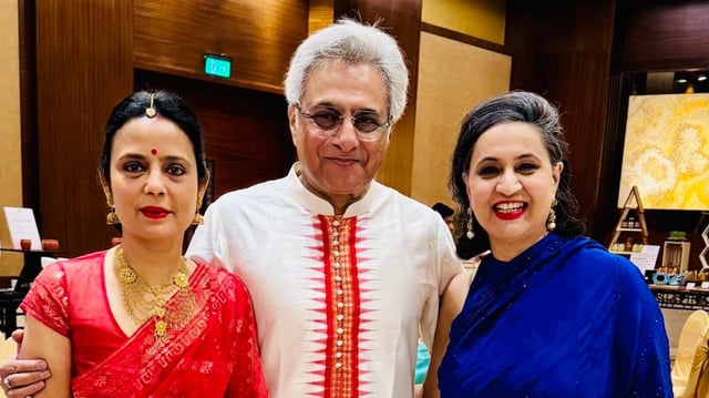 Mahua Moitra and Pinaki Mishra (L&C) got married in a private ceremony in Germany on May 30. 