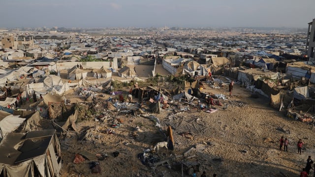 Flight path data showed the British-contracted aircraft flying over the largely destroyed city of Khan Yunis