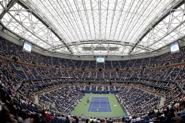 El Arthur Ashe, court central del US Open y el estadio de tenis más grande de la historia, con capacidad para 24.000 espectadores