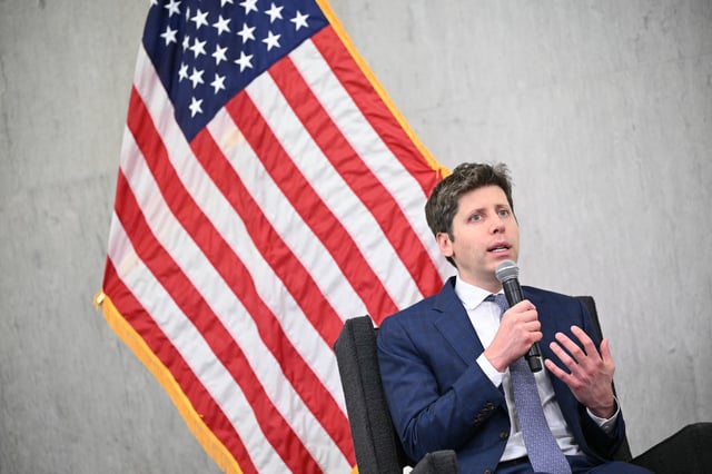 OpenAI CEO Sam Altman speaks during the US Federal Reserve Board of Governors’ "Integrated Review of the Capital Framework for Large Banks Conference" at the Federal Reserve in Washington, DC, on July 22, 2025. (Photo by Mandel NGAN / AFP)