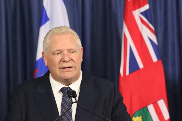 Premier Doug Ford pictured at Toronto City Hall on June 5, 2025. 