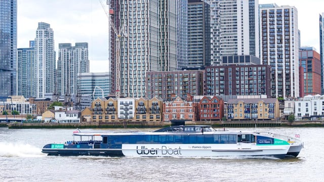 Uber has teamed up with Thames Clippers to run river bus services in London