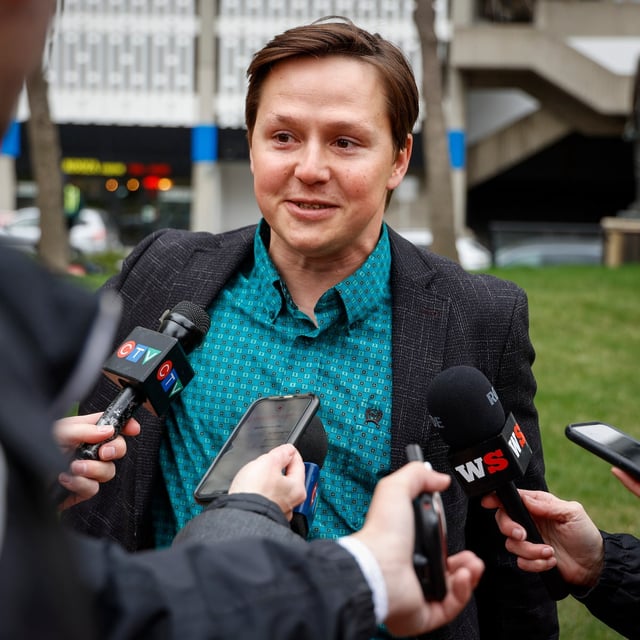 Alberta Transportation Minister Devin Dreeshen arrives at the United Conservative caucus to determine next steps after leader Jason Kenney announced he is stepping down, in Calgary, Thursday, May 19, 2022.THE CANADIAN PRESS/Jeff McIntosh