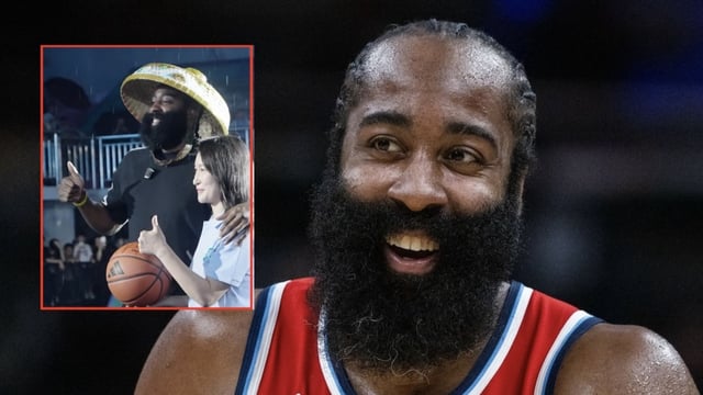 Feb 23, 2025; Indianapolis, Indiana, USA; LA Clippers guard James Harden (1) in the first half against the Indiana Pacers at Gainbridge Fieldhouse. Mandatory Credit: Trevor Ruszkowski-Imagn Images