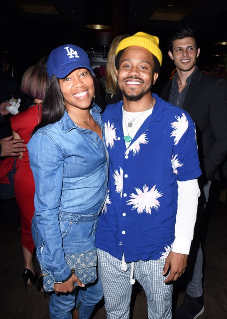 Regina King and Ian Alexander Jr. on Oct. 18, 2017 in Beverly Hills, CA.