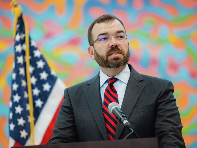 Justin Simmons, United States Attorney for the Western District of Texas, announced the arrest Wednesday of Taylor Lee Adams, 22, of El Paso. The Fort Bliss active-duty Army soldier has been accused of trying to transmit data to the Russian government. 