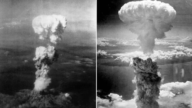 Bombardeo atómico en Hiroshima, agosto de 1945. 