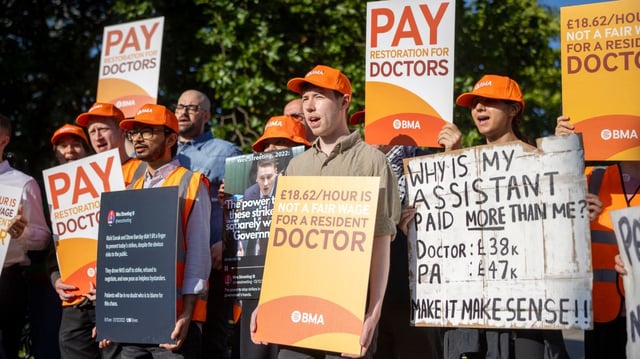 Junior doctors held a five-day strike over pay last month