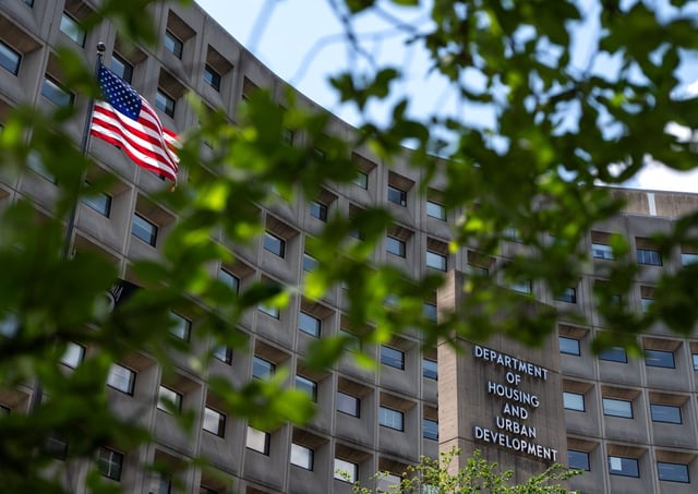 The Robert C. Weaver Federal Building, the headquarters of the U.S. Department of Housing and Urban Development, on July 8, 2025, in Washington. (Kent Nishimura/Getty)