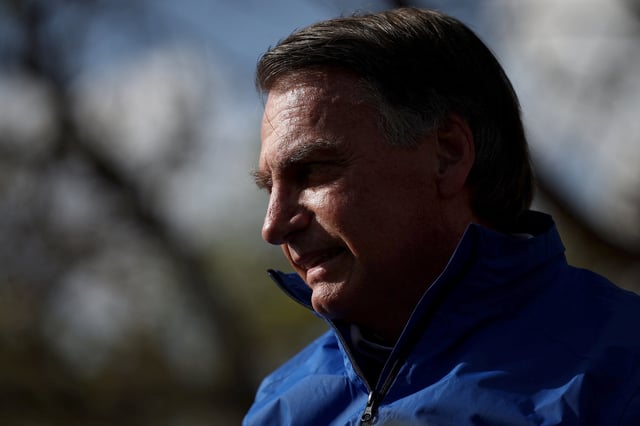 Former Brazilian President Jair Bolsonaro visits the Capital Moto Week in Brasilia, Brazil, July 29, 2025. REUTERS/Adriano Machado/File Photo
