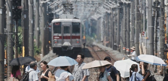 Journée de chaleur à Tokyo, le 5 aout 2025