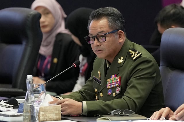 Cambodia's Defense Minister Tea Seiha attends the opening session of the Association of Southeast Asian Nations (ASEAN) Defense Ministers Meeting in Jakarta, Indonesia, Wednesday, Nov. 15, 2023. Dita Alangkara/Pool via REUTERS/ File Photo