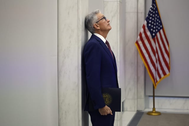 Fed chairman Jerome Powell, pictured in 2023, will lead a far more dovish committee at his next meeting,