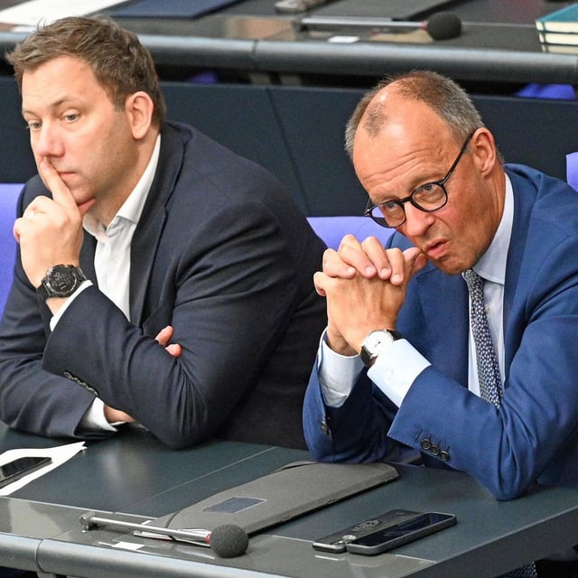 Lars Klingbeil und Friedrich Merz