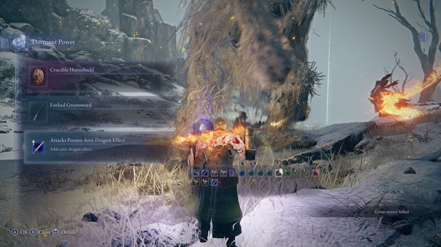 Everdark Caligo armours her body in ice that you can smash