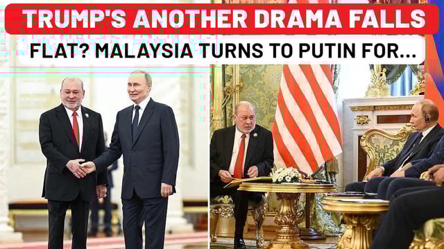 PUTIN MEETS MALAYSIA KING