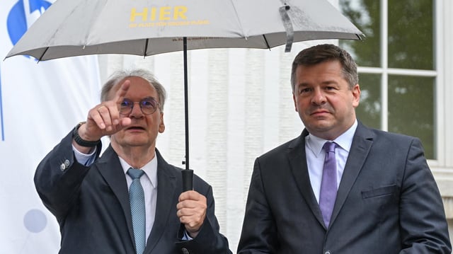 Reiner Haseloff und Sven Schulze
