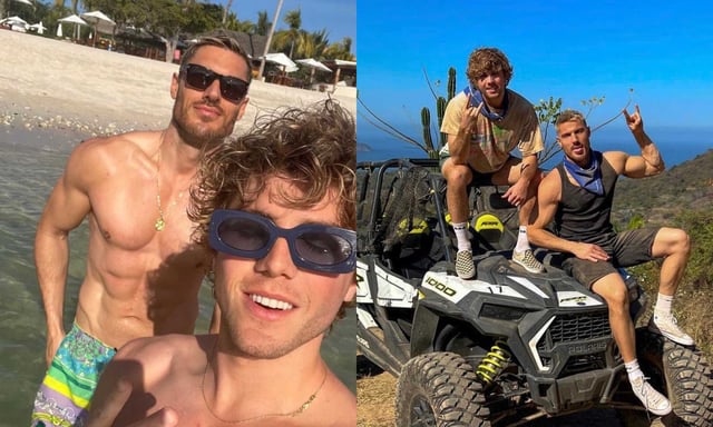 Lukas Gage originally sparked rumours that he was dating Chris Appleton after the pair posted on Instagram (@chrisappleton1/ Instagram)