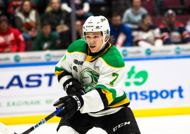 Easton Cowan, London Knights (Natalie Shaver/OHL Images)