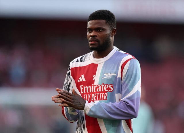 Soccer Football - Premier League - Arsenal v Manchester City - Emirates Stadium, London, Britain - February 2, 2025 Arsenal's Thomas Partey during the warm up before the match REUTERS/David Klein/File Photo