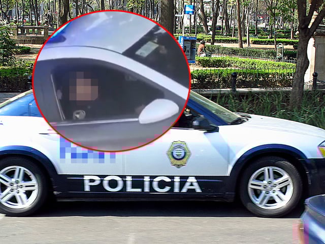 Policía México. Imagen de patrullero ilustrativa