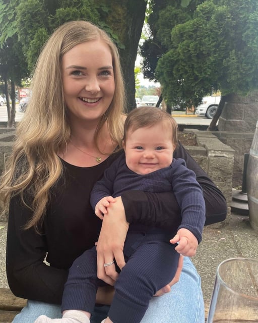 A British Columbia mother and her five-month-old son, identified in a family statement provided by Comox Valley RCMP as Lynae and Elias, are seen in this undated handout photo. They were killed when a tree fell on them at Cumberland Lake Park Campground in Cumberland, B.C., on Thursday, July 31, 2025. THE CANADIAN PRESS/Handout - Family photo via Comox Valley RCMP (Mandatory Credit)