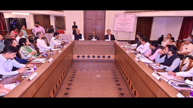 Waghmare on Thursday reviewed poll preparedness in Pune division’s five districts - Pune, Kolhapur, Satara, Sangli and Solapur - where elections to municipal corporations, municipal councils, and Zilla Parishads are due. (HT PHOTO)