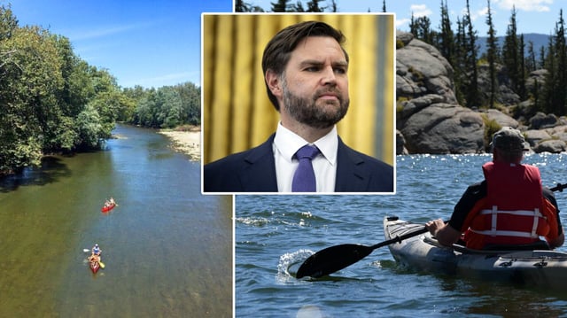 Critican uso de recursos públicos para paseo familiar de JD Vance en Ohio. FOTO: Especial