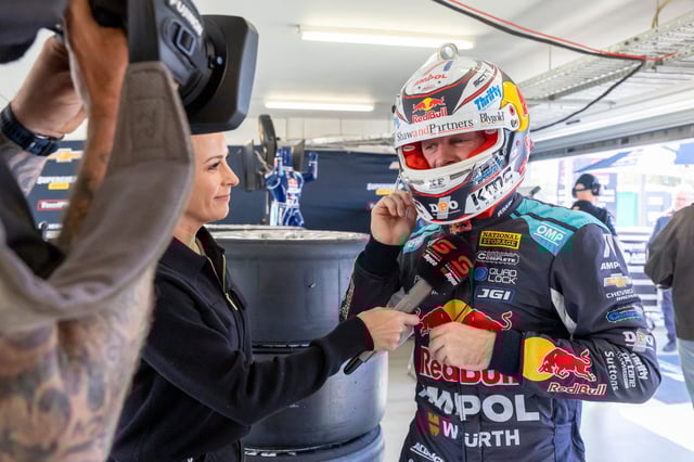 Will Brown being interviewed by Riana Crehan. Image: Supplied