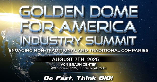 Golden Dome Industry Summit notice. (Image: Missile Defense Agency)