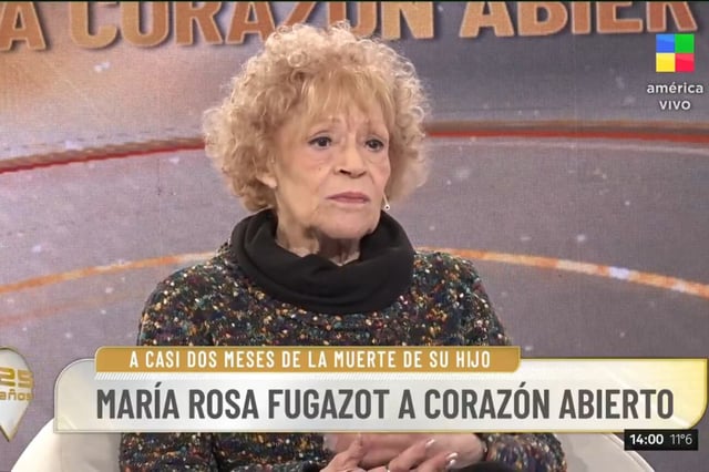 María Rosa Fugazot habló de la muerte de su hijo en &#34;Intrusos&#34;. (Foto: captura de pantalla).