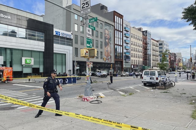 A speeding driver killed two people last month in Manhattan's Chinatown, police and prosectuors say.