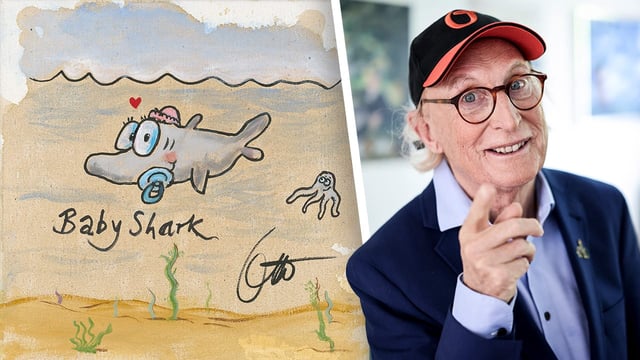 Der Kult-Komiker hat für BILD ein Unikat gemalt, das nun versteigert wird.