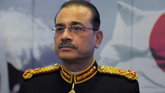 FILE - Pakistan army Lt. Gen. Syed Asim Munir attends a ceremony in Islamabad, Pakistan, Nov. 1, 2022.. (AP Photo/W.K. Yousufzai, File)