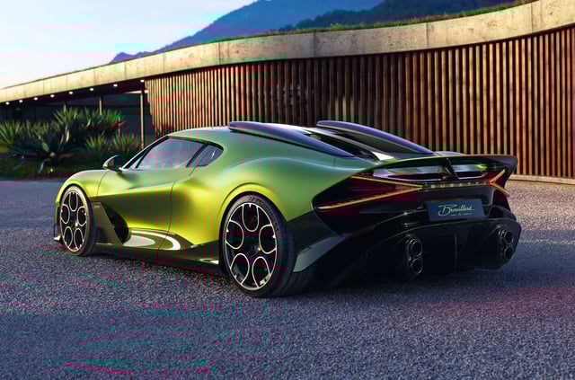 The Brouillard is powered by Bugatti's 1,600hp, 8.0-litre, quad-turbo W16 engine.